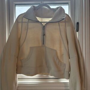 Lululemon Athletica Cream Quarter-Zip Hoodie